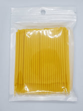 Load image into Gallery viewer, microswab brushes, microswab, yellow, bourdon beauty, victoria bc, lash supplies