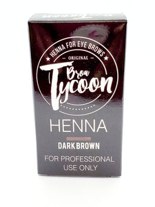 brow henna, brow tycoon, henna, dark brown