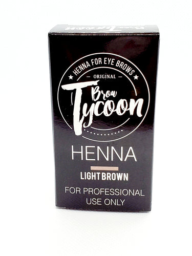 brow henna, brow tycoon, henna, light brown