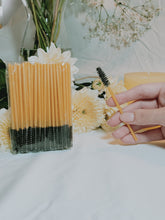 Load image into Gallery viewer, mascara wands, bourdon beauty, gold, lash extensions, victoria bc