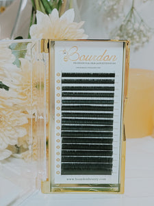 flat lash, lash extensions, .20, bourdon beauty