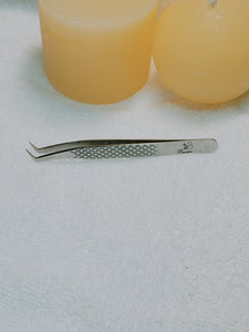 mega slim boot tweezer, tweezer, bourdon beauty, lashes, lash supplies