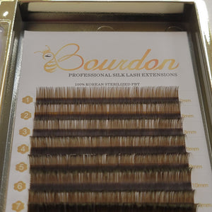 MIXED TRAY  FLAT LASHES (BLACK or BROWN) 16 lines per tray!!